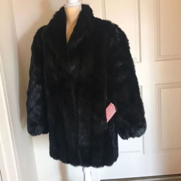 Mariel Jackets & Blazers - Mariel Faux For Coat  Large Vintage Black
